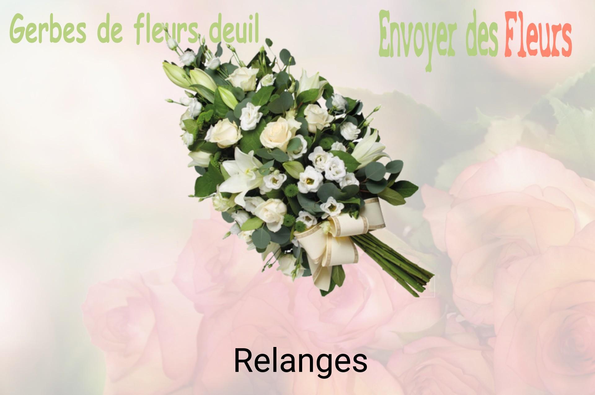 Gerbe de fleurs de deuil livrée à Relanges